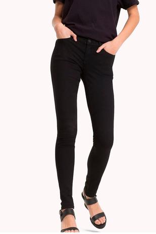 Calça Jeans Tommy Jeans Mid Rise Skinny Fit Preto - Tommy Hilfiger - Outros Moda e Acessórios - Magazine Luiza