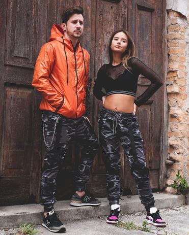 calça camuflada unissex