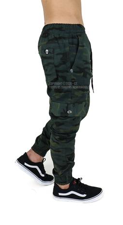 calça cargo masculina estilo jogger