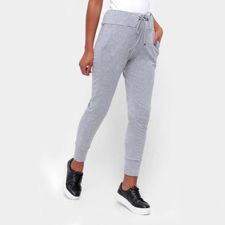 calça jogger moletinho feminina