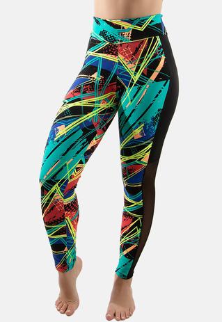 legging com tule na lateral