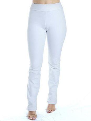 calça branca fitness