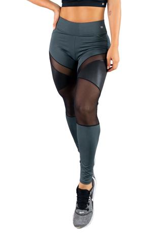 calça legging cirre cintura alta