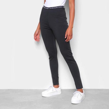 calça preta calvin klein feminina