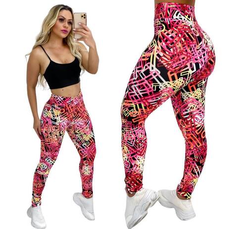 Calca Legging Colorida Fitness Para Academia E Dia A Dia Petticoat Calca Esportiva Magazine Luiza