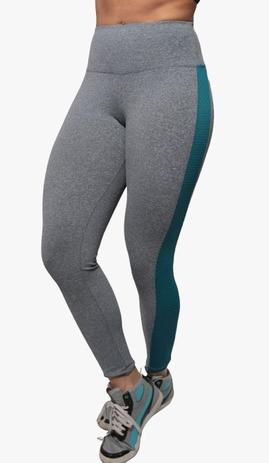 calça legging recorte em tule