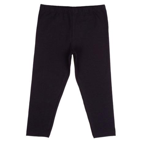 Calça Legging - Cotton - Lisa - Algodão e Elastano - Preto - Minimi - Calça Legging - Magazine Luiza