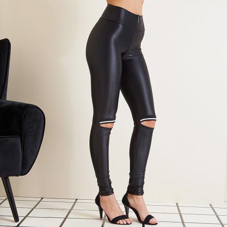 legging com ziper na frente