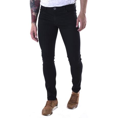 calça jeans masculina skinning preta