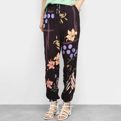 calça floral feminina