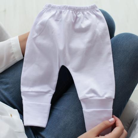 Calça Mijão (Culote) Prematuro Malha Vira Pé Reversível Liso Branco - Mais que baby Menor preço em Calça Mijão (Culote) Prematuro Malha Vira Pé Reversível Liso Branco - Mais que baby