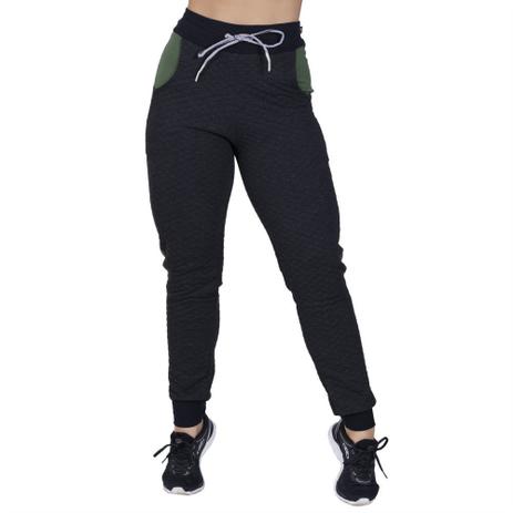 calça de moletom feminina com faixa lateral