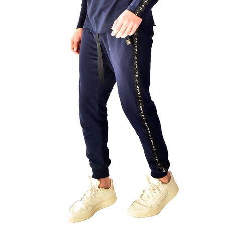 calça moletom masculina azul marinho