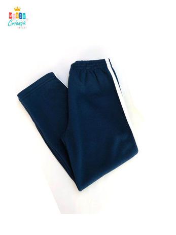 calça moletom listrada masculina