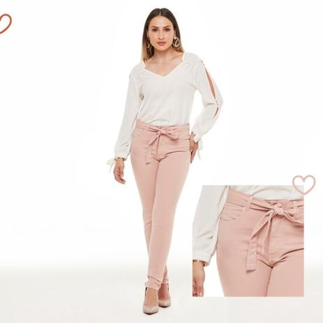 calca jeans rose