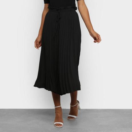 calça plissada pantacourt