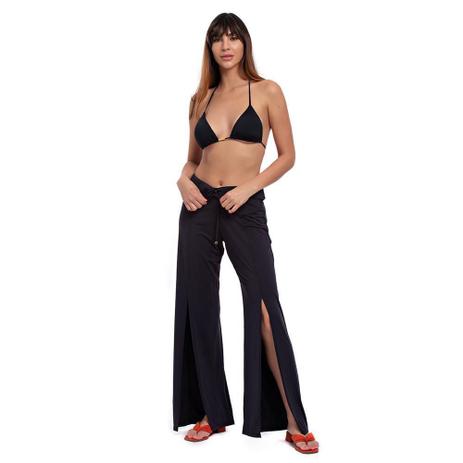 calça pantalona lisa