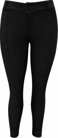 calça de malha preta feminina
