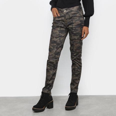 calça camuflada feminina sarja