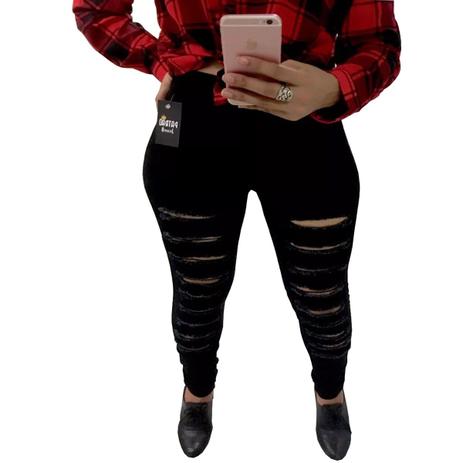 calça skinny preta feminina