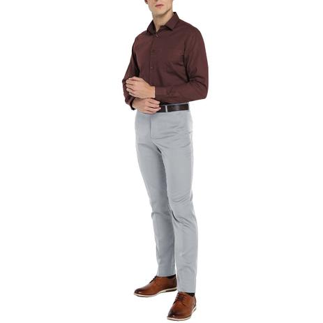 Calça social masculina oxford cinza claro diversos tamanhos - CADOOP Menor preço em Calça social masculina oxford cinza claro diversos tamanhos - CADOOP
