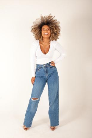 Calça Wide Leg Jeans - Alcance Jeans - Outros Moda e Acessórios - Magazine  Luiza