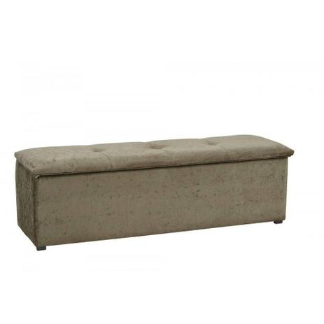 Calçadeira Baú Alfa 160 cm Suede Marrom Claro B 385- Matrix Menor preço em Calçadeira Baú Alfa 160 cm Suede Marrom Claro B 385- Matrix