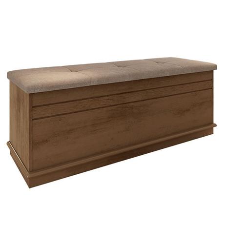 Calçadeira Baú com Capitonê para Quarto Gênova-RV Móveis Menor preço em Calçadeira Baú com Capitonê para Quarto Gênova-RV Móveis