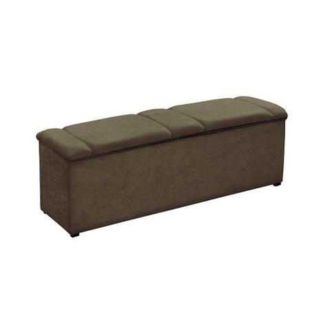 Calçadeira Baú Eros 140 cm Suede Marrom Claro B 385 - Matrix Menor preço em Calçadeira Baú Eros 140 cm Suede Marrom Claro B 385 - Matrix