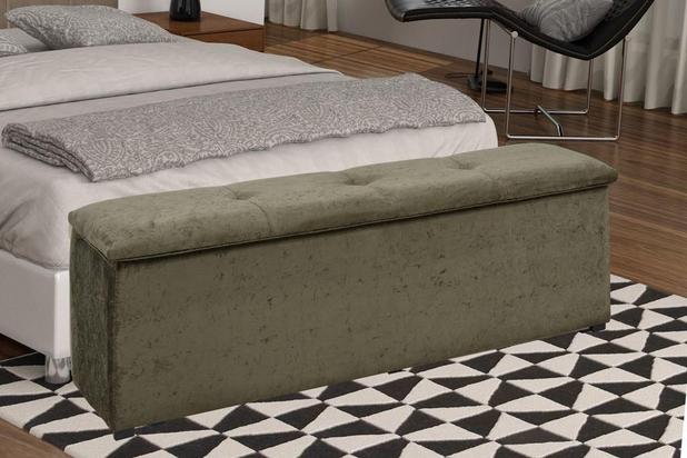 Calçadeira com Baú Alfa - Marrom suede amassado - Matrix Menor preço em Calçadeira com Baú Alfa - Marrom suede amassado - Matrix
