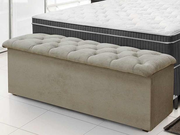 Calçadeira com Baú Lotus Simbal Animale Cinza 140 cm Menor preço em Calçadeira com Baú Lotus Simbal Animale Cinza 140 cm