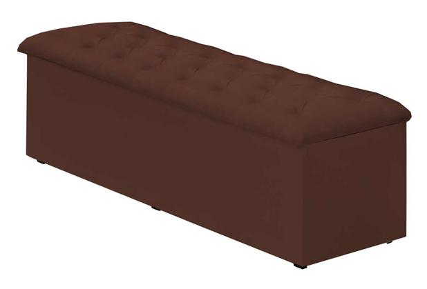 Calçadeira com Baú Lotus Simbal Helanca Marrom 160 cm Menor preço em Calçadeira com Baú Lotus Simbal Helanca Marrom 160 cm