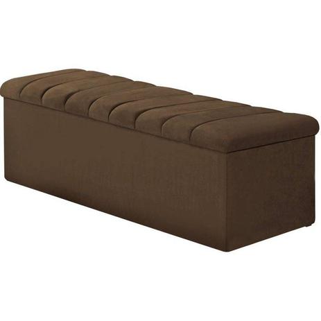 Calçadeira Condessa 160 Para Cama Queen Sued Marrom Chocolate Simbal - Simbal estofados é boa?