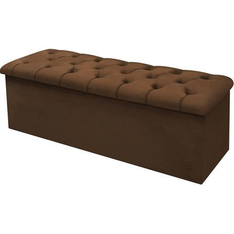 Calçadeira Lotus 140 Para Cama de Casal Sued Marrom Chocolate Simbal - Simbal estofados Menor preço em Calçadeira Lotus 140 Para Cama de Casal Sued Marrom Chocolate Simbal - Simbal estofados
