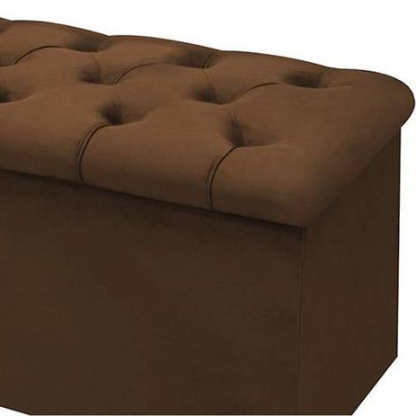 Calçadeira Lotus 160 Para Cama Queen Sued Marrom Chocolate Simbal - Simbal estofados Menor preço em Calçadeira Lotus 160 Para Cama Queen Sued Marrom Chocolate Simbal - Simbal estofados
