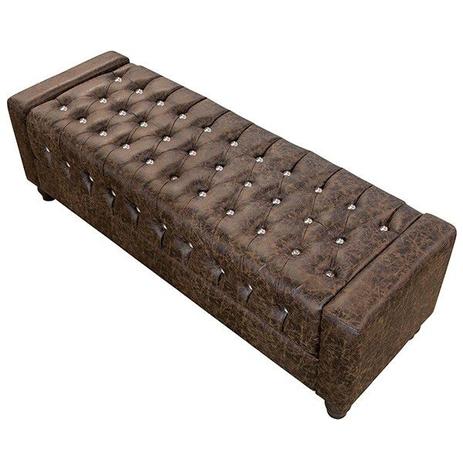 Calçadeira Recamier Baú 1,60 m Paris - Perfan Menor preço em Calçadeira Recamier Baú 1,60 m Paris - Perfan