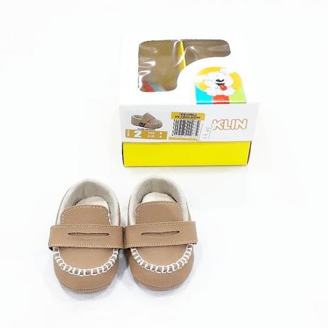 Calcado klin sapato recem nascido 208336 taupe/vermelho - Sapatinho de Bebê  - Magazine Luiza