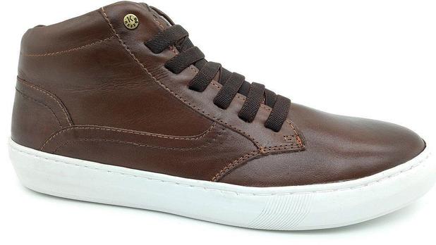 Calçado Masculino Sapatênis Em Couro Kéffor Cor Marrom Linha Cloud - Keffor  - Calçados Masculinos - Magazine Luiza