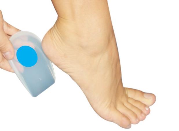 Calcanheira de silicone com ponto azul 1002 ortho pauher Menor preço em Calcanheira de silicone com ponto azul 1002 ortho pauher