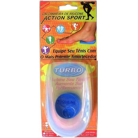 Calcanheira de Silicone com Ponto Azul Action Sport - Ortho Pauher P Menor preço em Calcanheira de Silicone com Ponto Azul Action Sport - Ortho Pauher P