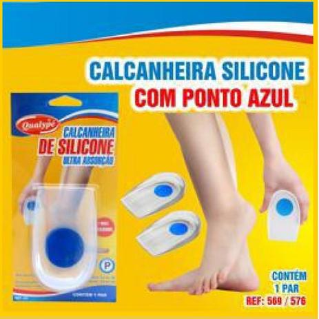 Calcanheira de Silicone - Ponta Azul - Adesiva - Transparente - Anti Impacto - Qualype Menor preço em Calcanheira de Silicone - Ponta Azul - Adesiva - Transparente - Anti Impacto - Qualype