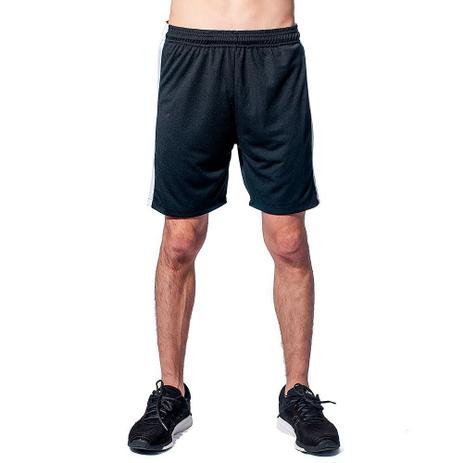 short preto com listra branca do lado feminino