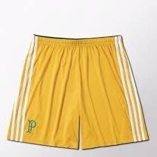 Calção Palmeiras Goleiro Centenário Amarelo adidas 2015 Menor preço em Calção Palmeiras Goleiro Centenário Amarelo adidas 2015
