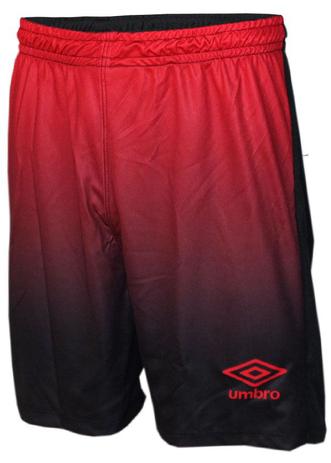 Calção Umbro Twr Degrade Preto e Vermelho Menor preço em Calção Umbro Twr Degrade Preto e Vermelho