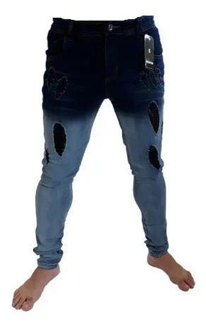 calça jeans degrade masculina