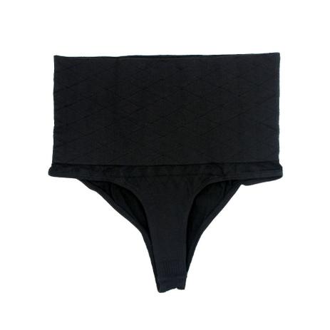 Calcinha Redutora Medidas Afina Cintura Cós Alto Fio Dental Poliamida  Elastano Preta - BM - Calcinha - Magazine Luiza