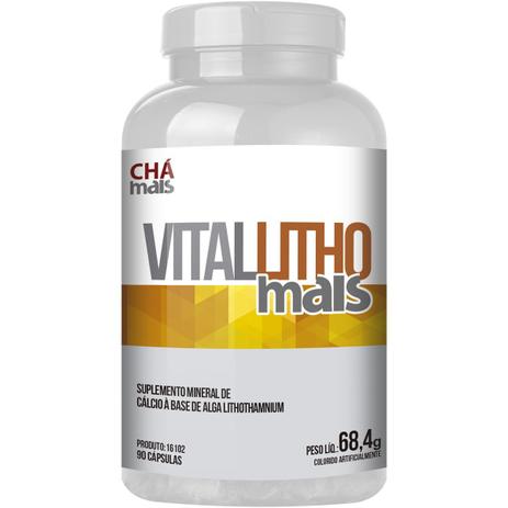 Cálcio de Alga Lithothamnium Vitamina D e Magnésio 90 Cáps - Chá Mais Menor preço em Cálcio de Alga Lithothamnium Vitamina D e Magnésio 90 Cáps - Chá Mais