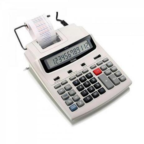 Calculadora C/Bobina Bicolor MR6125 Branco ELGIN Menor preço em Calculadora C/Bobina Bicolor MR6125 Branco ELGIN
