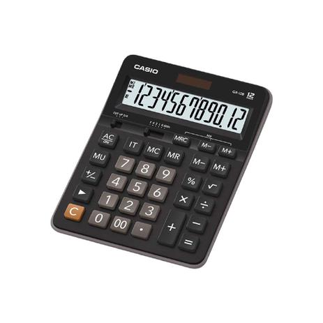 Calculadora Casio compacta de mesa 12 dígitos GX-12B Menor preço em Calculadora Casio compacta de mesa 12 dígitos GX-12B