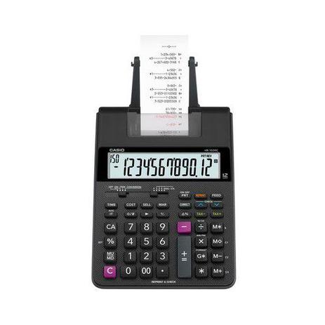 Calculadora Casio HR-100RC Preta Com Bobina 12 Dígitos Menor preço em Calculadora Casio HR-100RC Preta Com Bobina 12 Dígitos